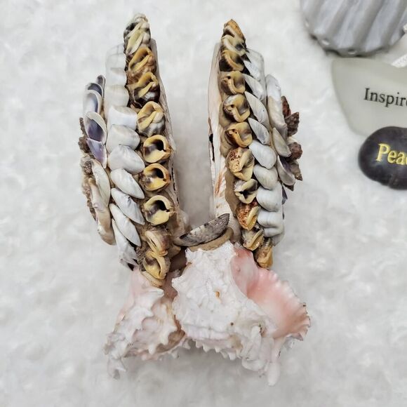 Vintage 1950 Handmade Seashell Napkin Holder - Picture 5 of 8